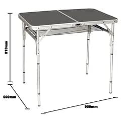 Стіл Bo-Camp Case Model 90x60 cm Grey (1404393) (DAS301469) - мініатюра 7