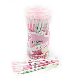 Ручка масляная Piano Apple, 0.6/0.7 мм, Soft Ink Pen, 50 шт.