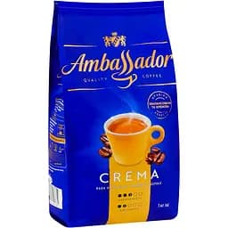 Кофе в зернах Ambassador Crema натуральный жареный 1 кг (941924)