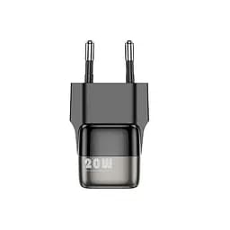Адаптер мережевий зарядний пристрій Kuulaa KL-CD34 20W Super Si Type-C (у коробці) чорний