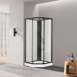 Душевой бокс Dusel Glare черный 900x900x2100 559002