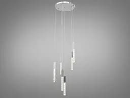 Люстра стельова LED Diasha 3001/6HR, 14W, хром, сучасний стиль для коридору, вітальні, спальні