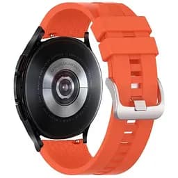 Ремінець силіконовий Tamister для годинника 22 мм Type D помаранчевий