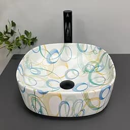 Умивальник VBI Arezzo abstract matt накладний VBI-013203, Кольоровий