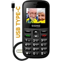 Телефон SIGMA Comfort 50 Easy (black) - мініатюра 5