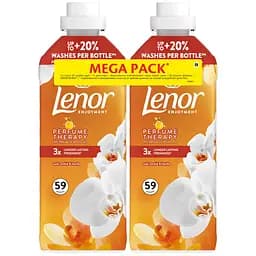 Набір кондиціонер для білизни Lenor Perfume Therapy Gold Orchid & Vanilla 2.478 л (2 шт. x 1,239 л) - мініатюра 2