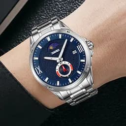 Наручний годинник чоловічий 9326SIBU Silver-Blue Skmei acs0030909 - мініатюра 3