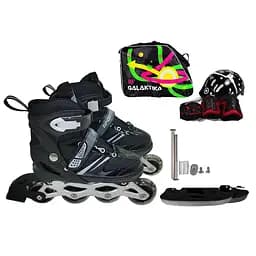 Ролики RS-0038, размер S (31-34), PU колеса, ABEC-7, сумка