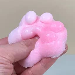 Сквіш антістрес UFT Squish Cat Paw Fluffy 3 Пухнаста лапка Pinky - мініатюра 5