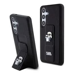 Чехол Karl Lagerfeld Saffiano Grip Stand Metal Logo Back Cover для Samsung Galaxy S24 Black (57983119532)