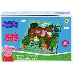 Магнитный пазл "Прекрасный день. Свинка Пеппа" 35 элементов МЕ 5031-07 Magdum, в коробке (4820215154734)