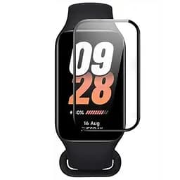 Полимерная пленка 3D (full glue) (тех.пак) для Xiaomi Mi Band 8 Active Черный