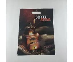 Пакет із прорізною ручкою, ламінований "Аромат Кава" 45/20 мк (30*40) ДПА (50 шт.)