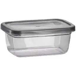 Контейнер прямокутний Violet House 0490 Transparent 0.7 л (0490 Transparent Black прям. 0.7)