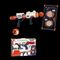 Бластер помповий Air Gun, стріляє поролоновими кульками, мішені в наборі, 923D