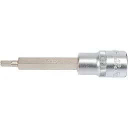 Головка торцева Yato квадрат 1/2" HEX M5 L= 100 мм подовжена (YT-04391) - мініатюра 2
