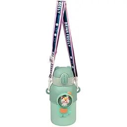 Термос дитячий Stenson MT-4930 поїлка з трубочкою нержавіюча сталь 500 мл Зелений