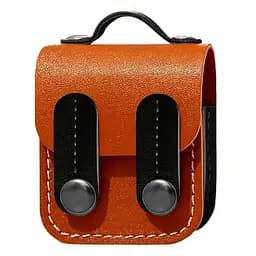 Кожаный футляр Briefcase для наушников AirPods 1/2 Brown/Black