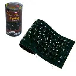 Безшумна комп'ютерна клавіатура Flexible Keyboard, гумова клавіатура для пк | клавіатура до компа (ST) - мініатюра 2