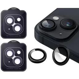 Захисне скло на камеру DK для Apple iPhone 14 Lens Metal Ring Eagle Eye 015735 black 2 шт.