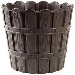 Горщик для квітів Violet House 1048 Bamboo Brown з дренажем 7 л (1048 BAMBOO BROWN 7 л.)