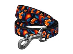 Поводок для собак WAUDOG Nylon "Апельсины" S, Ш 15 мм, Д 200 см (756-4054)