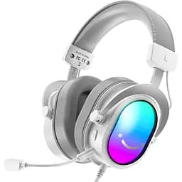 Навушники Fifine H16W 7.1 RGB білий (H16W)