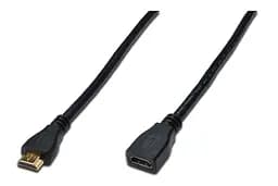 Удлинитель HDMI (папа) - HDMI (мама) Digitus HDMI High speed + Ethernet (AM/AF) 3.0m - мініатюра 1