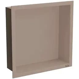 Полка для душа Nett YBr-29, металлическая встраиваемая 30 см бронза