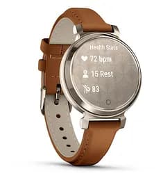 Смарт-годинник Garmin Lily 2 Cream Gold with Tan Leather Band (010-02839-60) - мініатюра 3