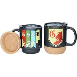 Кухоль керамічний Warner Bros. Harry Potter Gryffindor з кришкою та підставкою 340 мл чорний (55001784) - мініатюра 6