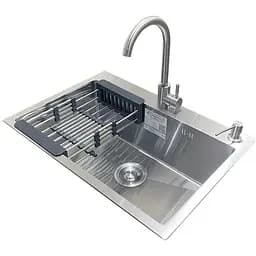 Комплект мийка + змішувач Romzha Arta U-600S (A)