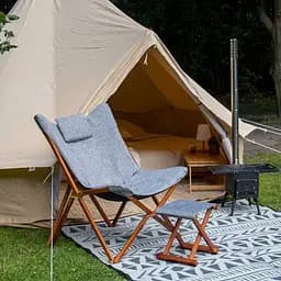 Крісло розкладне Bo-Camp Bloomsbury L Grey (1200370), Сірий - мініатюра 8