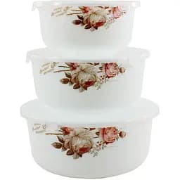 Набор салатников Lumines чайная роза 3 шт. (000013834)