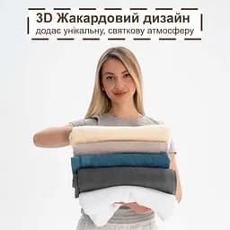 Набір 2 жакардові рушники в коробці Lovely Svi  70 х 140 см і 50 х 90 см Молочний (170226)    - мініатюра 4