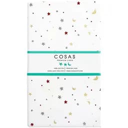 Простирадло Cosas полуторне 155х240 moon stars, білий (MoonStars_155s)