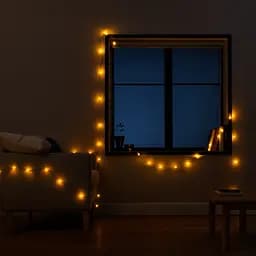 Гірлянда Нитка 50 LED 6 м чорна, жовтий GarlandoPro W50LED6MBY - мініатюра 4