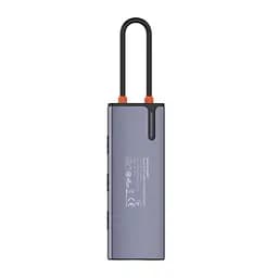 Порт-реплікатор ColorWay Docking Station USB-C 6-в-1 Type C PD 100W/USB3.0х3/USB2.0/RJ45 (CW-HUB03) - мініатюра 8