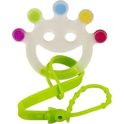 Прорезыватель силиконовый Baby Team Веселое кольцо, с держателем