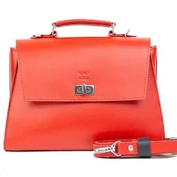 Жіноча шкіряна сумка Classic червона