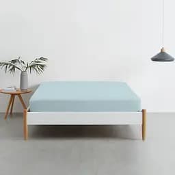 Набір простирадл на резинці Cosas GREY/BLUE 140х200х20 см (Set_Grey_Blue_140x200_2) - мініатюра 2