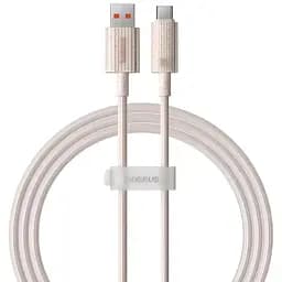Дата кабель Baseus Habitat Series Fast Charging USB to Type-C 100W (2m) (P1036020) Wheat Pink