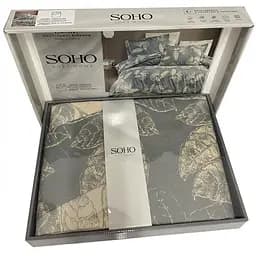 Комплект постільної білизни Soho Floral Elegance двоспальний сірий (1235К) - мініатюра 2