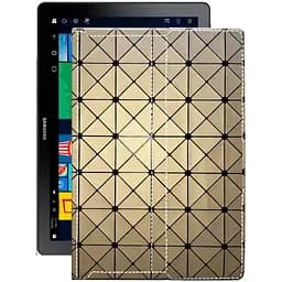 Чехол StatusCASE из экокожи для планшета Samsung Galaxy Book 2 (sm-w737v) Золотой ромб