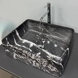 Умивальник VBI Asti M black onyx накладний VBI-013006, Чорний матовий