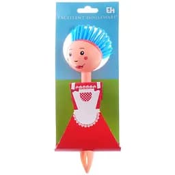 Щетка для посуды Offtop, 24,7х9х6,6 см, розовый с голубым (861948)