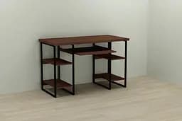 Комп'ютерний стіл Ferrum-decor Тім 75x140x70 чорний ДСП Венге 32мм (FRD-106118)