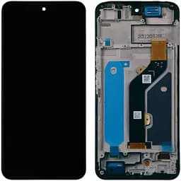 Дисплей Infinix Hot 12 чорний, оригінал PRC, з рамкою
