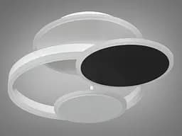 Стельова LED люстра з диммером та підсвічуванням 80 ват Diasha 2122WH+BK - мініатюра 4
