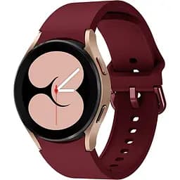 Ремешок для Samsung Galaxy Watch 4 44mm - темно-красный ширина крепления 20мм силикон размер L Watchbands Color (WB00S4GALAXYCOLOR5444)